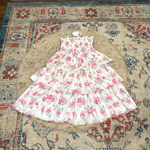 LoveShackFancy Dresses & Skirts - NWT loveshackfancy x target collab tiered floral spaghetti strap dress size XL